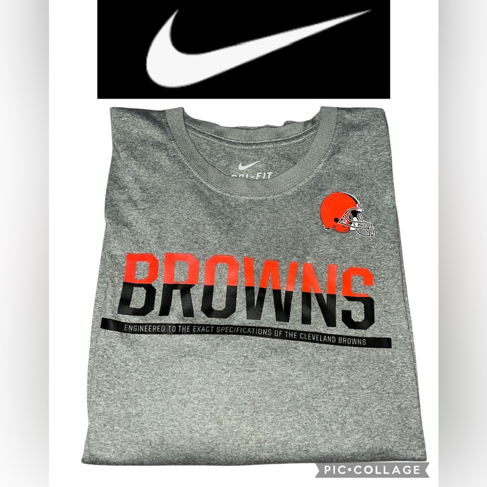 Nike Gray Cleveland Browns Long Sleeve Tee